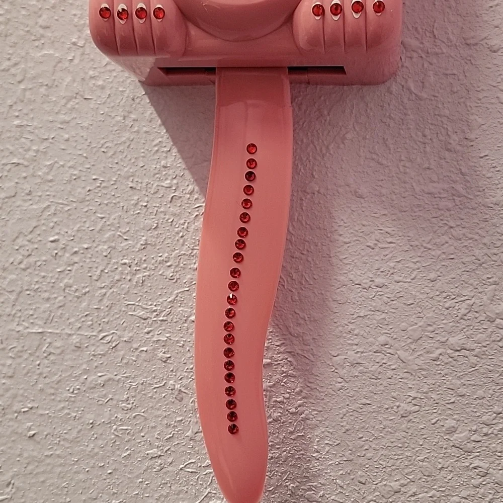 Jeweled Strawberry Ice Pink Kit-Cat Klock clock SUPER RARE - Picture 4 of 5